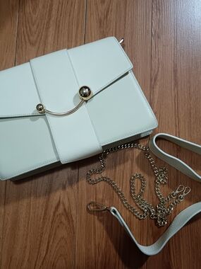 Strathberry Vanilla Box Cresent Bag